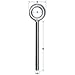 Ken Forging K2007-4-HDG - Carbon Eyebolt - 5/8-11 - 4" Shank - Galvanized - Made In USA