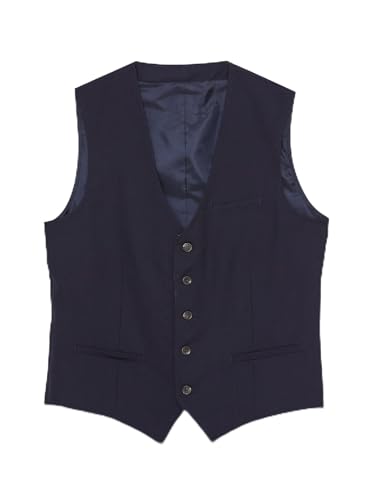LC WAIKIKI Men Slim Fit Classic Vest, 52, Navy