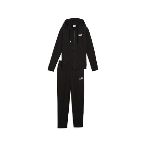Costumes tricotés femme PUMA Metallic avec ensemble de jogging à capuche noir