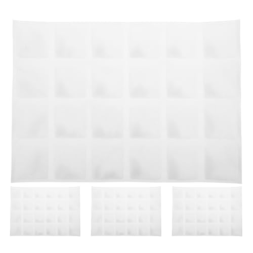 YARNOW 4 Pezzi Sacchetti Ghiaccio Riutilizzabili 24 Celle 28X39 CM Impacchi Freddi Alimenti Autoassorbimento Confezioni Refrigeranti Termiche per Trasporto Cibo Campeggio e Spedizioni