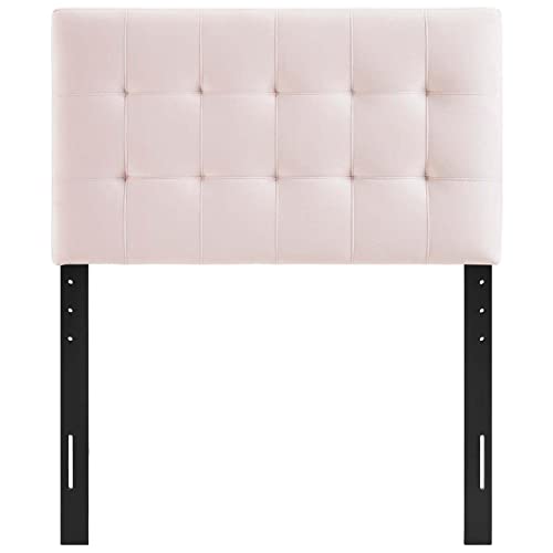 Modway Lily Biscuit Tufted Twin Performance Velvet Headboard, Pink #TOP3