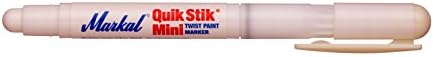 Markal 61126 Quik Stik Twist Solid Paint Marker, Mini, White (Pack of 12)
