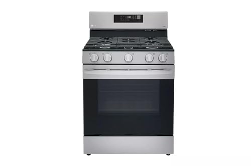 LG LRGL5821S 30 in. 5.8 cu.ft. Smart Single Oven Gas Range with EasyClean, Wi-Fi Enabled in. Stainless Steel