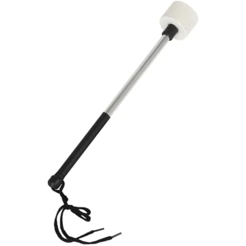 Drum Mallet Stick Stainless Steel Handle Felt Head Marching Drum Mallets Percussion Practice Sticks for Rhythm Training, Band Rehearsal, Drumline Setup and Replacement Drum Accessories - Image 3
