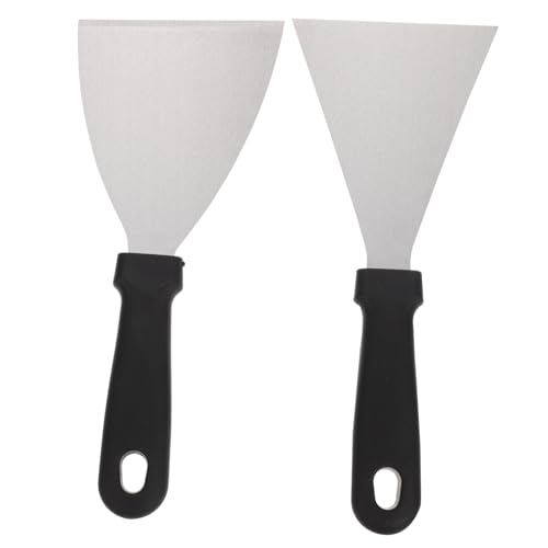 BEBEMOKO 2pièces Spatules Pour Plancha Acier Inoxydable Accessoires De Cuisine Pour Barbecue Et Hamburgers Spatules De Cuisine Pour Retourner Les Aliments