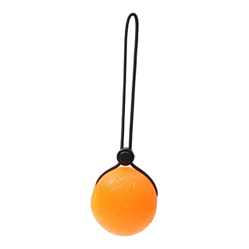 Image of Silicone Grip Ball With Cord Squeeze Exercise Training Stress Relief Orange|DIY, Massager, Machine For Pain Relief for Men And Women, Skin Care Tool, Footrest Stool For Home, Facial tools|