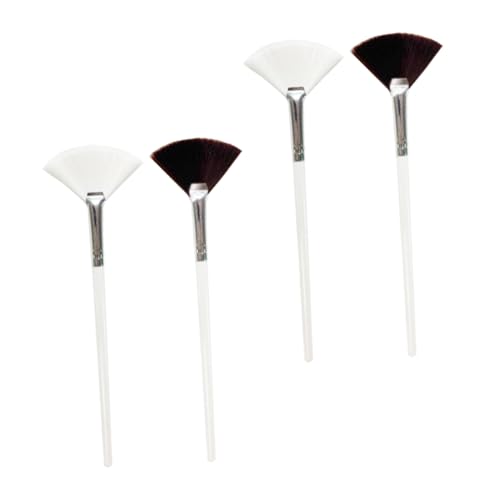 WOFASHPURET Facial Mask Brush Set 4pcs Nylon Beauty Brush for Face Mud Easy Clean Gentle on Skin Professional Skincare Tool