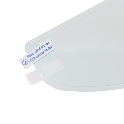 Namvo 2-Pack, Motorradhelm Anti-Beschlag-Folie, Universal Motorradhelm Anti-Beschlag-Sonnenblende Einsatz, Universal Sonnenblende Schutzfolie, Aufkleber, 8,8 X 24,5cm, (Transparent)
