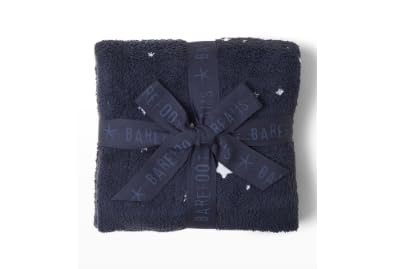 Image of Barefoot Dreams CozyChic Starry Blanket, Baby Blanket, Stylish Baby Blanket, Stroller Blanket-30”x40, Indigo