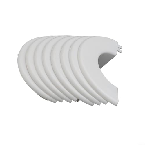 Yhenlovtt 65 mm und 75 mm Rohre, weißes PP, mittlere dekorative AC-Lochabdeckung zum Verstecken unansehnlicher Kabel, plus stilvolle...