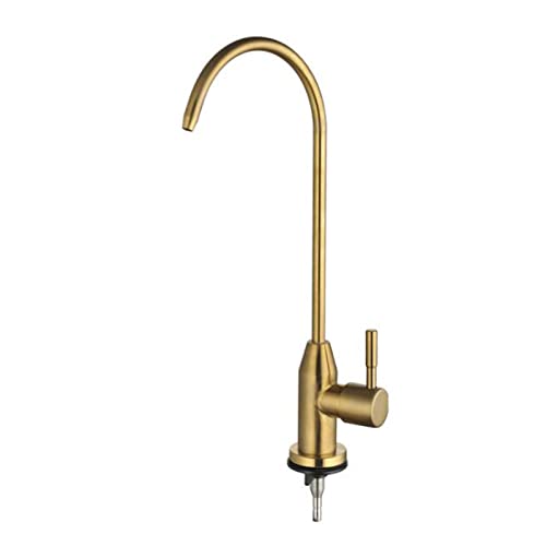 Robinet filtre cuisine inox haut de gamme finition dorée brossée