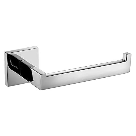 Aothpher 304 Stainless Steel Toilet Roll Paper Holder Without Cover,Chrome Finished Bathroom Tissue Rack Cover