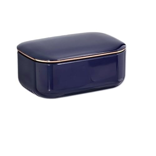 Jabonera portátil for baño, Resistente al Agua, de Alta Capacidad, Ideal for el hogar y(Blue)