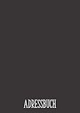  Adressbuch Schwarz: Schwarzes Adressregister und Telefonbuch  Großes Format Din A4