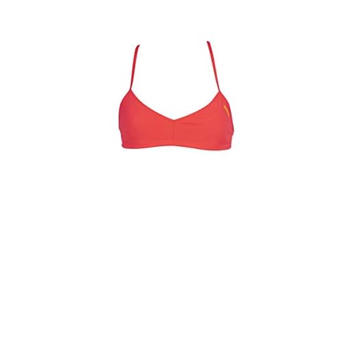ARENA Top Bandeau Live – Parte Superiore Bikini da Donna, Donna, 0000002816, Rosso Fluo/Giallo, XL