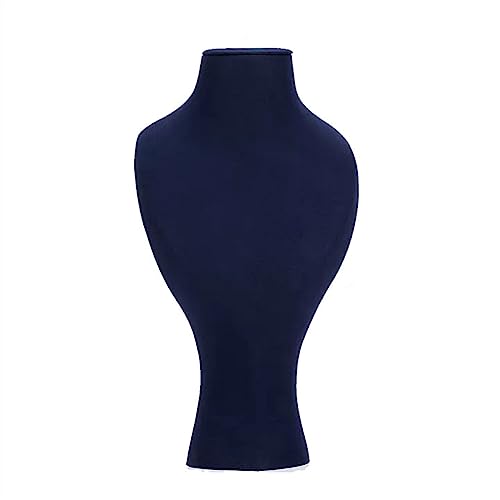 Soporte de joyería de terciopelo tridimensional para collar con colgante de cadena para busto de joyería, soporte de exhibición de busto/collar para vender collares, colgantes, soporte de joyería para
