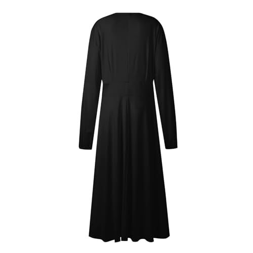 Formal Long Sleeve Midi Dresses Summer Fall V Neck Casual Elegant Floral Trendy Flowy Smocked A Line Party Dress2