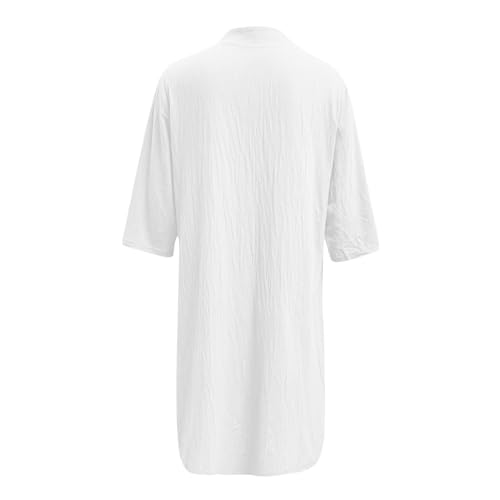 Robe chemise d'été ample en coton pour vos journées décontractées de vacances - 4