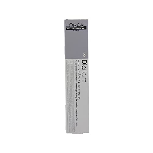 L'Oréal Professionnel DiaLight 8 Coloración Rubio Claro Sin Amoniaco, 50ml