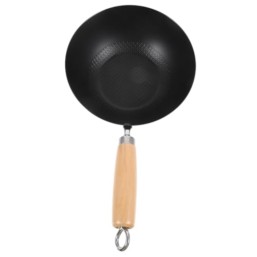 Wok japonés pequeño acero para cocina gas sin recubrimiento miniatura 1