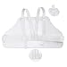dPois Kids Adults Chest Guard for Fencing Sport Lightweight PVC Chest Protector Safe Practice Gear Activities Accessory White Men X-Large