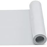 Yaocom White Aluminum Flashing Roll 10inch x 75ft for Roof, Prevents Roofing Stains, Aluminum Roll Weatherproofing Garden Strip for Moss Prevention
