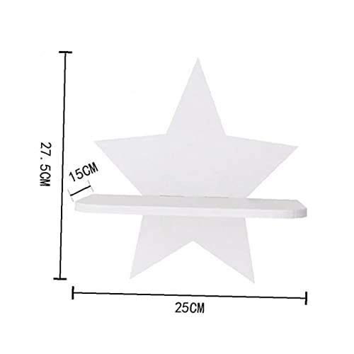 Étagère murale pentagramme en PVC pour le rangement de la chambre d'enfant - 4
