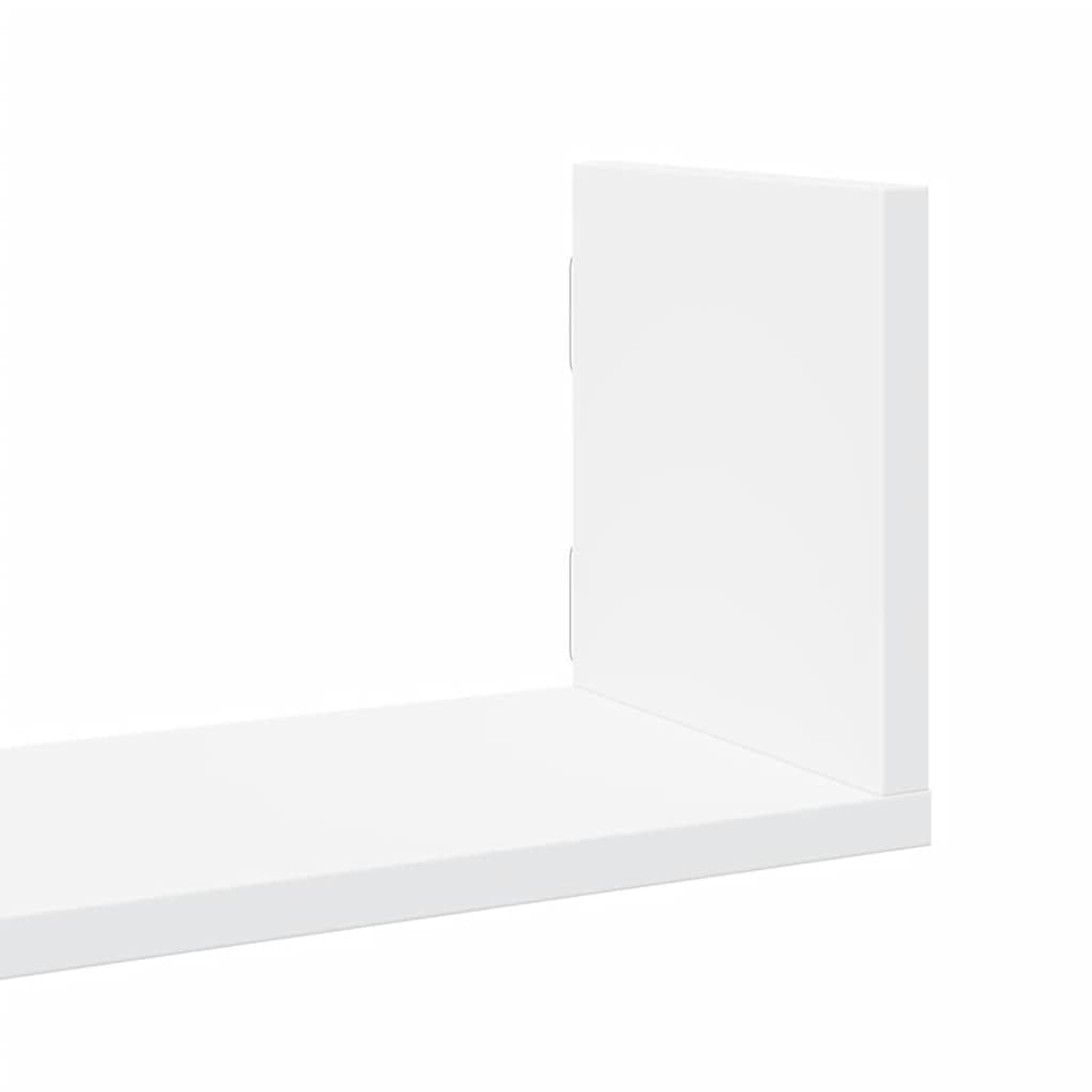 vidaXL Mensole a Muro 3 pz Bianche 58x18x18 cm in Truciolato
