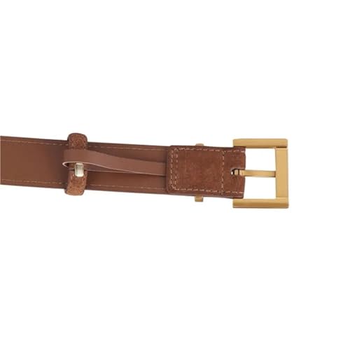 Women's Genuine Leather Belt - Pin Buckle For Suits, Jeans & Skirts, Stylish Cowhide Waistband For Office & Casual3