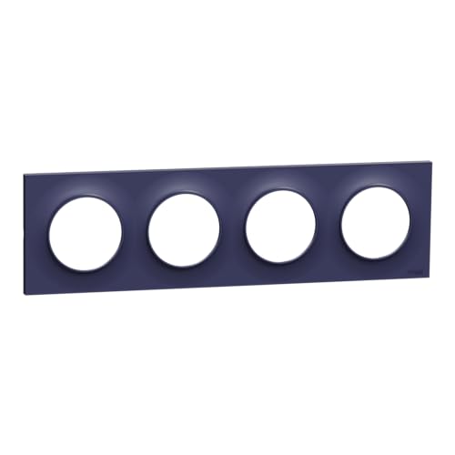 Schneider Electric S550708 Odace Styl, Cobalt 4 Stellen, Horizontal/Grün, Abstand 71 mm