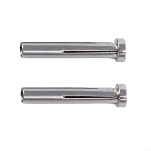 2PCS Stainless Steel Drill Converter Collet Sleeve Adapter 3mm to 2.35mm Shank Reducer Compatible with Engraving Machines and Micromotor Tools for Precision Clamping in Workshop Use