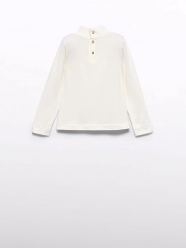 Abel & Lula Knitting Turtleneck for Girls Cream2