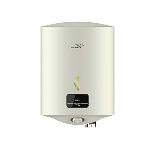 V-Guard Victo DG 25 Litre Water Heater with Free Installation & Free Connection Pipes (Digital Display, BEE 5 Star Rated), White (25 Litre),Wall V-Guard Victo DG 25 Litre Water Heater with Free Installation & Free Connection Pipes (Digital Display, BEE 5 Star Rated), White (25 Litre),Wall
