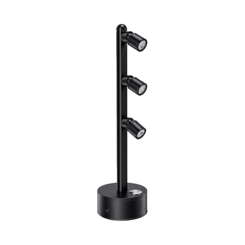 Mini Foco LED con Luz de Atenuación Táctil de 3 Colores para Joyas y Lectura