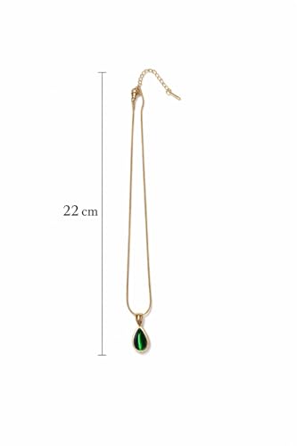 Image of RIDHVEE Anti-Tarnish Gold Plated Pendant Necklace for Women & Girls | Skin Friendly Lightweight Fashion Jewellery | Elegant Minimalist Chain Necklace & Gifting