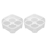 MALUGOGO 2個 家用格卵収納ケース 無臭素材で冷蔵庫保存に 耐久性抜群のキッチンエッグトレイ 簡単清掃可能で整理整頓に便利 再利用可能