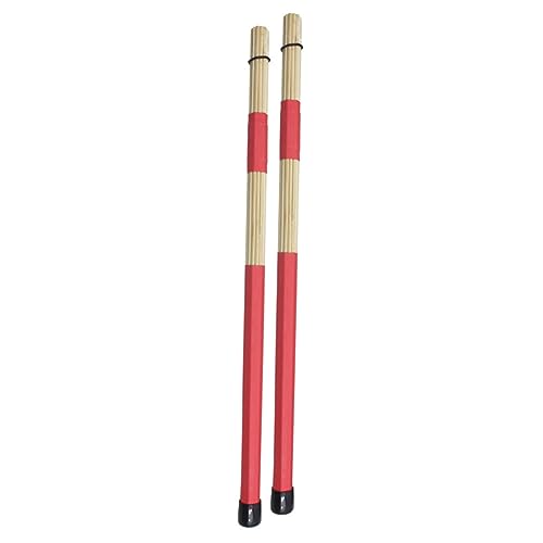 2 piezas de baquetas de bambú y cepillo para batería, accesorios para bateristas y bandas juveniles