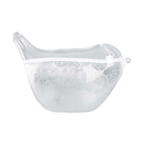 Sturmglas Wettervorhersage - Vogel-Form mit Holzständer, Dekorative Schreibtisch-Wetterstation | Wissenschaftliches Barometer für Zuhause & Büro, Einzigartige Deko | Besonderes Geschenk zu Weihnachten