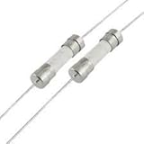 Pack of 5, Axial Ceramic Fuses, F2AH250V, F2A H250V, F2 250V, F2A 250V Cartridge, 1/8 inch X 3/8 inch (3.6X10mm), 2A (2A) 250V, Fast Blow (Fast Acting, Quick Blow)