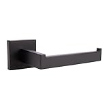 Cofan Portarrollos Negro Mate atornillado a Pared | Diseño Cuadrado Minimalista...