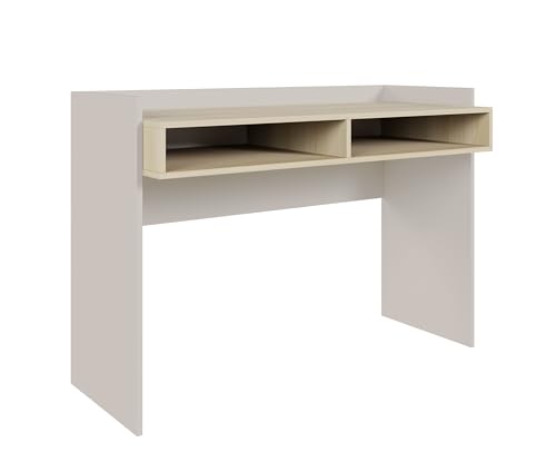 Selsey Mesa Escritorio 120 x 53 cm – Escritorio Moderno con 2 Compartimentos Abiertos, Acabado Cachemira/Roble Lindberg, Ideal para Oficina en Casa, Estudio o Dormitorio Juvenil
