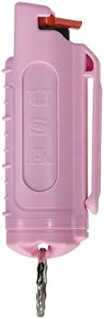 Police Magnum Keychain Pepper Spray Self Defense Belt Clip Holder - 1 Pack Tactical Maximum Strength OC with Dye - Small Case Safety Key Chain for Women & Men - Made in The USA