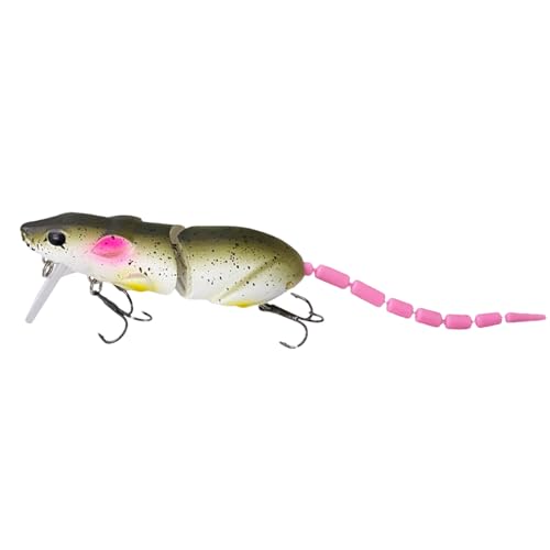Cebo de de ratón, ratones artificiales - Catfish Swimbaits,Multi Joint Cebos Tratar Con Accesorios Realista Para Iniciador Agua Salada Agua Dulce
