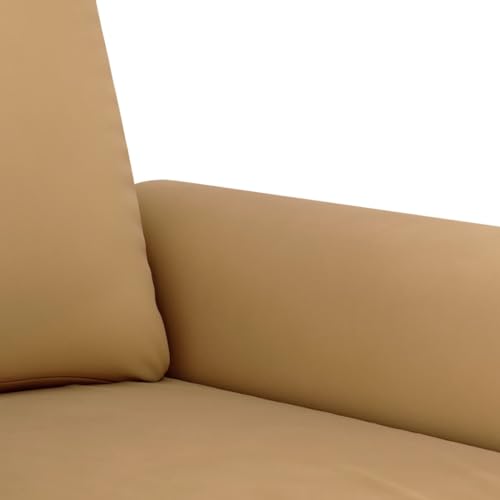 Gecheer 2-TLG. Sofagarnitur Sessel Couch Sofa Wohnzimmersofa Couchgarnitur Designsofa Sitzmöbel Polstermöbel mit Kissen Braun Samt 3202277 – Bild 6