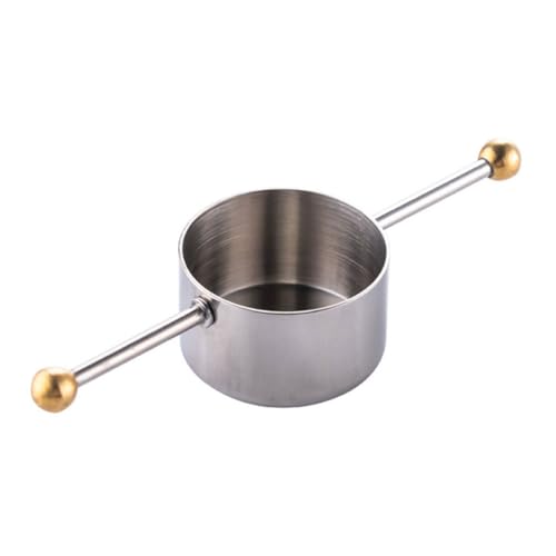 PRETYZOOM Bartending Measuring Cup Whiskey Jigger Measuring Cup for Bar Drinks Bar Jiggers Drink Jigger Measuring Jigger Cocktail Jigger Silver