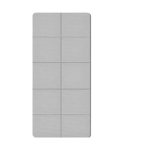 Esterilla De Yoga Plegable TPE De 61 X 183 Cm, Antideslizante, Portátil, Ligera, For Gimnasio, Camping, Impermeable, Fácil De Limpiar.(Grey (4mm))