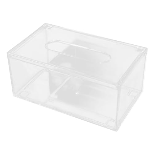 Gatuida Caja Rana Utensilio Titulares Tapa Dispensador De Toallas De Papel Soporte para Pañuelos Moderno Guante Jabonera Dispensador De Papel Cubo Recargable Transparent Acrílico