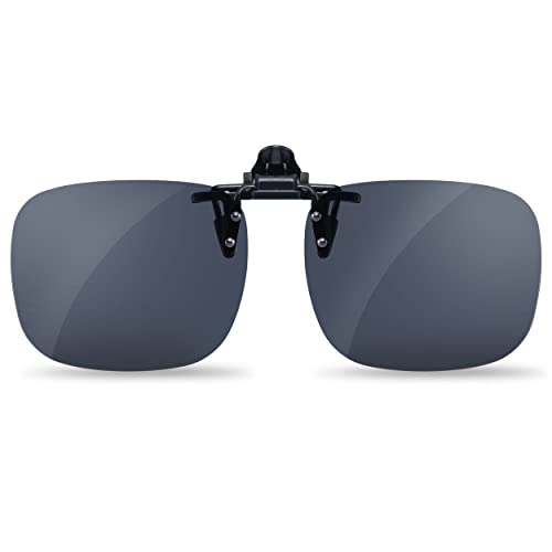 Clip on Sunglasses over Prescription Glasses for Men & Women Flip up Sunglasses Polarized UV Protection Lens CG1