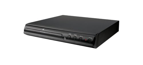 GPX Leitor de DVD com digitalização progressiva D200B com controle remoto, preto  