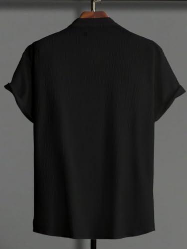 Image of Leriya Fashion Tshirt for Man | T Shirt for Mans | Mens TShirt's | Collarless T- Shirt for Mens | Half Sleeve Tshirt for Men (Available in Plus Sizes) Polycotton, Regular Fit
